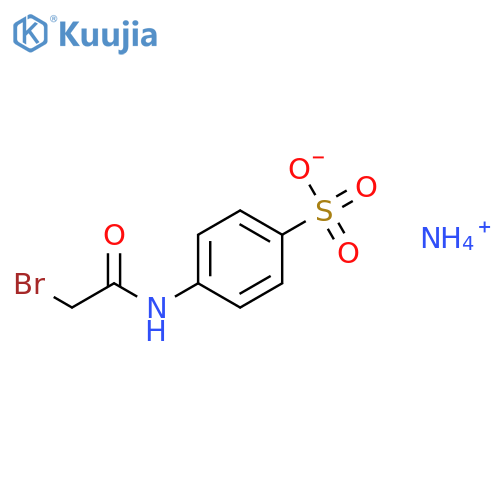ammonium 4-[(bromoacetyl)amino]benzenesulfonate structure
