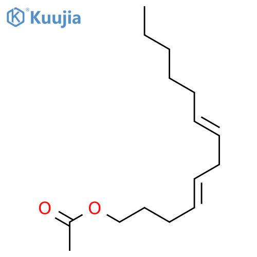 4,7-Tridecadien-1-ol,1-acetate, (4Z,7E)- structure