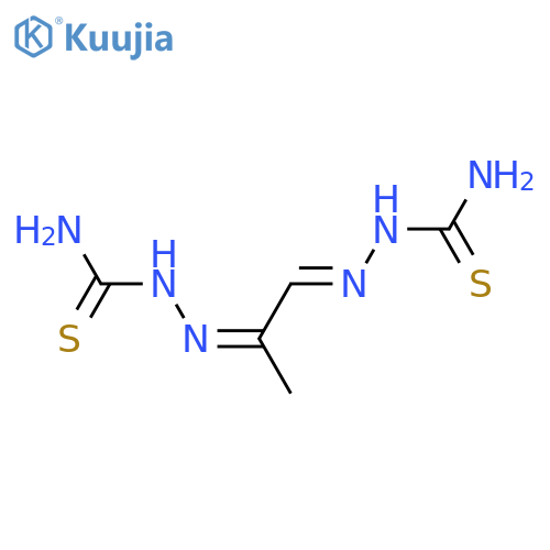 Hydrazinecarbothioamide,2,2'-(1-methyl-1,2-ethanediylidene)bis- structure