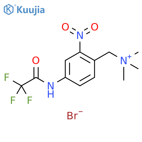Benzenemethanaminium,N,N,N-trimethyl-2-nitro-4-[(trifluoroacetyl)amino]-, bromide structure