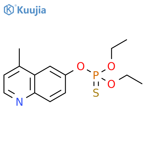 PHOSPHOROTHIOIC ACID, O,O-DIETHYL O-(4-METHYL-6-QUINOLINYL) ESTER structure