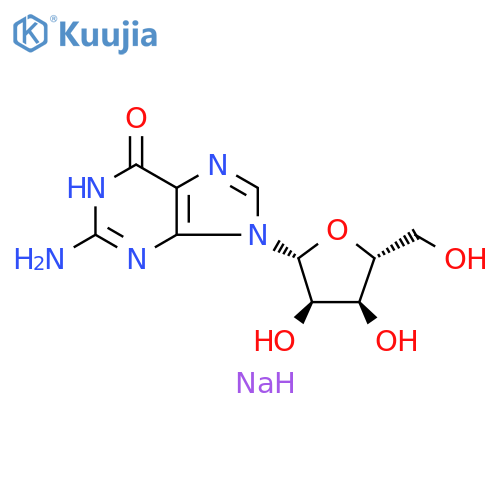 Guanosine, monosodium salt (9CI) structure