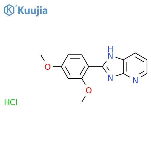 3H-Imidazo[4,5-b]pyridine,2-(2,4-dimethoxyphenyl)-, hydrochloride (1:?) structure