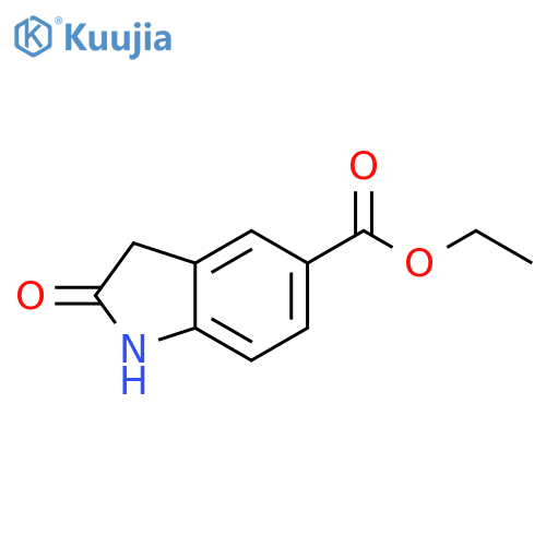 ethyl 2-oxo-2,3-dihydro-1H-indole-5-carboxylate structure