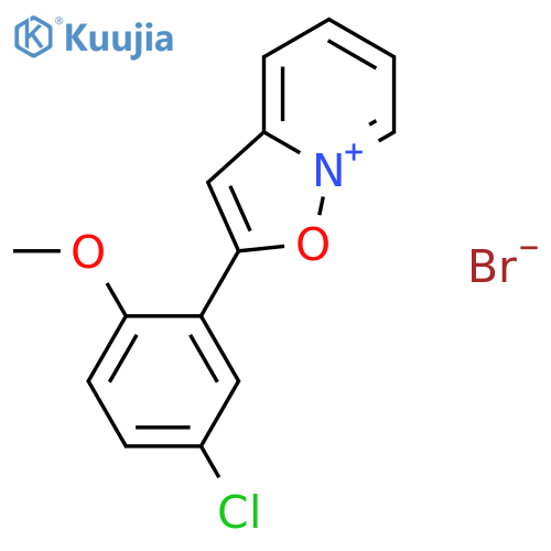 Isoxazolo[2,3-a]pyridinium, 2-(5-chloro-2-methoxyphenyl)-, bromide structure