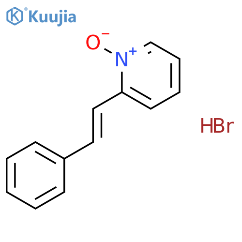 PYRIDINE, 2-(2-PHENYLETHENYL)-, 1-OXIDE, HYDROBROMIDE structure