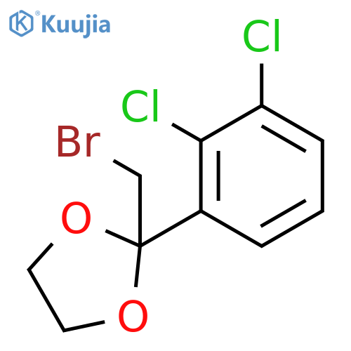 1,3-Dioxolane, 2-(bromomethyl)-2-(2,3-dichlorophenyl)- structure