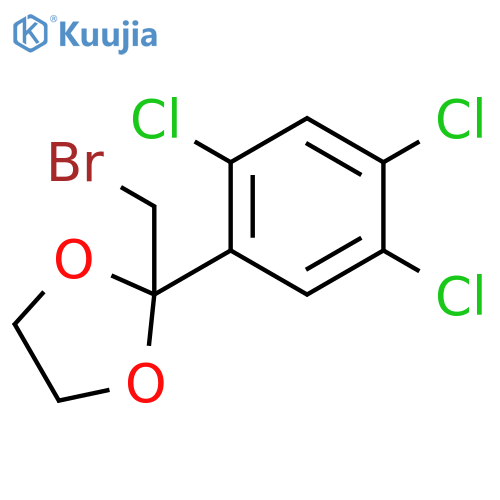 1,3-Dioxolane, 2-(bromomethyl)-2-(2,4,5-trichlorophenyl)- structure