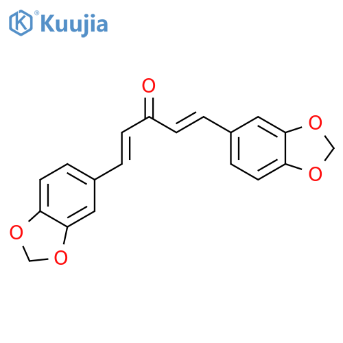 (1E)-1,5-bis(1,3-benzodioxol-5-yl)penta-1,4-dien-3-one structure