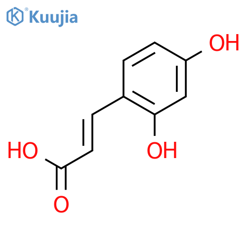 (2E)-3-(2,4-Dihydroxyphenyl)acrylic Acid structure