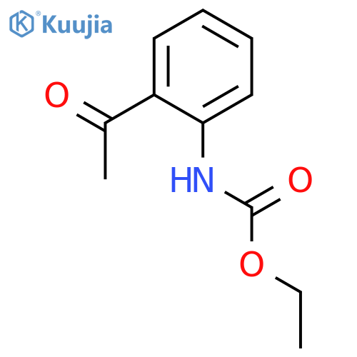 Carbamic acid, (2-acetylphenyl)-, ethyl ester structure