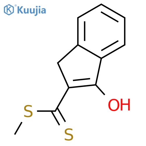 1H-Indene-2-carbodithioic acid, 3-hydroxy-, methyl ester structure