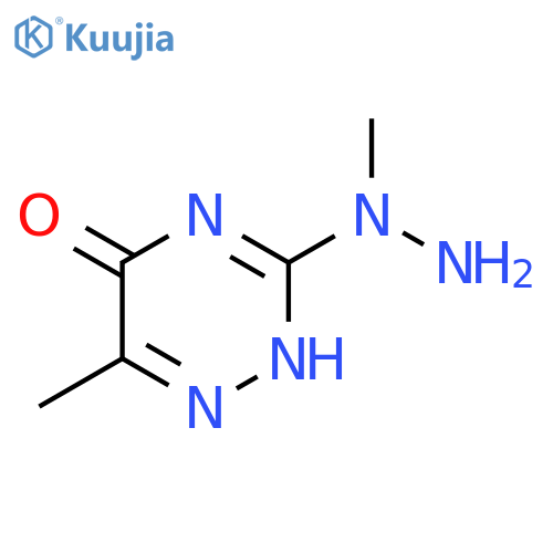 1,2,4-Triazin-5(2H)-one, 6-methyl-3-(1-methylhydrazino)- structure