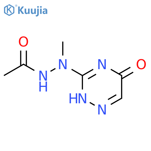 Acetic acid, 2-(2,5-dihydro-5-oxo-1,2,4-triazin-3-yl)-2-methylhydrazide structure