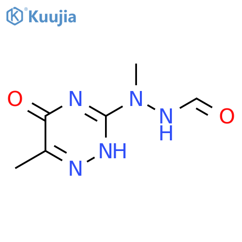 Hydrazinecarboxaldehyde,2-(2,5-dihydro-6-methyl-5-oxo-1,2,4-triazin-3-yl)-2-methyl- structure
