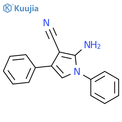 1H-Pyrrole-3-carbonitrile, 2-amino-1,4-diphenyl- structure