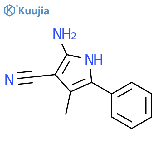 1H-Pyrrole-3-carbonitrile, 2-amino-4-methyl-5-phenyl- structure