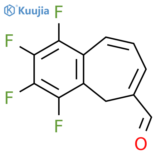 5H-Benzocycloheptene-6-carboxaldehyde, 1,2,3,4-tetrafluoro- structure