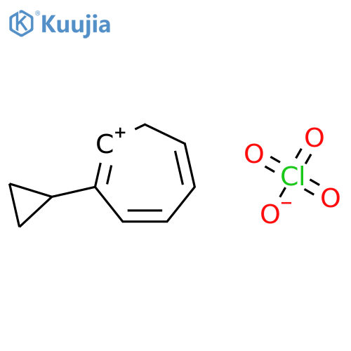 Cycloheptatrienylium, cyclopropyl-, perchlorate structure