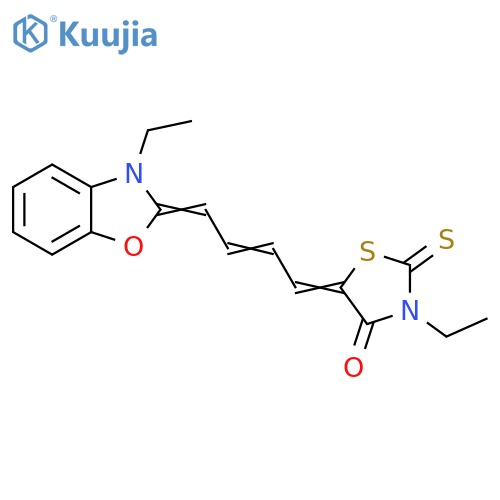 4-Thiazolidinone,3-ethyl-5-[4-(3-ethyl-2(3H)-benzoxazolylidene)-2-butenylidene]-2-thioxo- structure