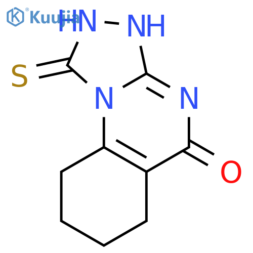 1-sulfanyl-4H,5H,6H,7H,8H,9H-1,2,4triazolo4,3-aquinazolin-5-one structure