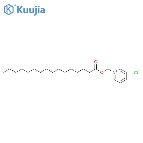 Pyridinium, 1-[[(1-oxohexadecyl)oxy]methyl]-, chloride structure