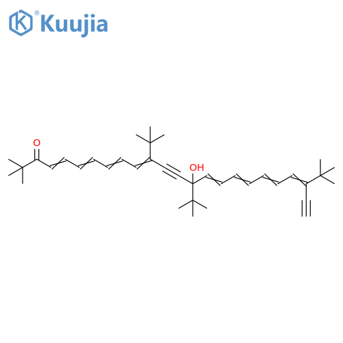 4,6,8,10,15,17,19,21-Tetracosaoctaen-12-yn-3-one, 11,14-bis(1,1-dimethylethyl)-22-ethynyl-14-hydroxy-2,2,23,23-tetramethyl- structure