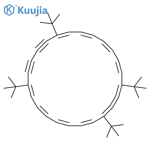 1,2,3,5,7,9,11,17,19,21,23-Cyclotetracosaundecaene-13,15-diyne, 1,4,12,17-tetrakis(1,1-dimethylethyl)- structure