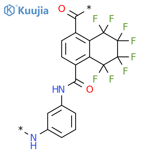 Poly[imino-1,3-phenyleneiminocarbonyl(5,5,6,6,7,7,8,8-octafluoro-5,6,7,8-tetrahydro-1,4-naphthalenediyl)carbonyl] structure