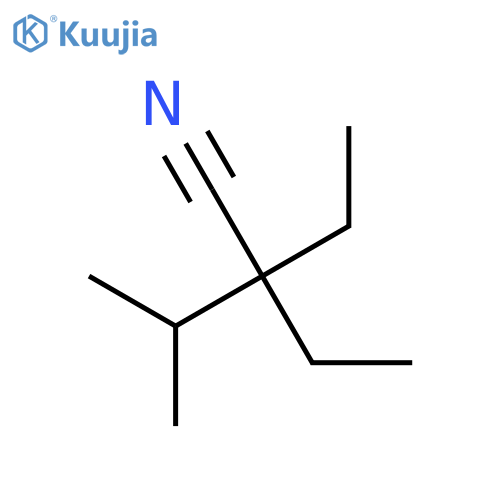Butanenitrile, 2,2-diethyl-3-methyl- structure