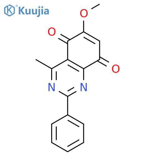 5,8-Quinazolinedione, 6-methoxy-4-methyl-2-phenyl- structure