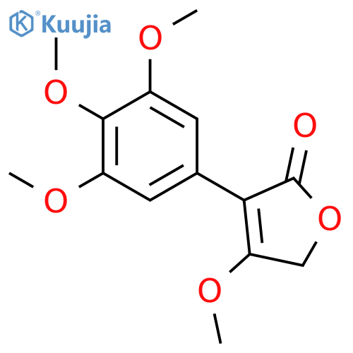 2(5H)-Furanone, 4-methoxy-3-(3,4,5-trimethoxyphenyl)- structure