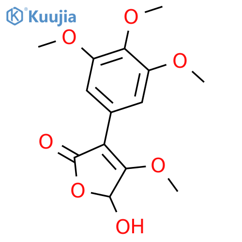 2(5H)-Furanone, 5-hydroxy-4-methoxy-3-(3,4,5-trimethoxyphenyl)- structure