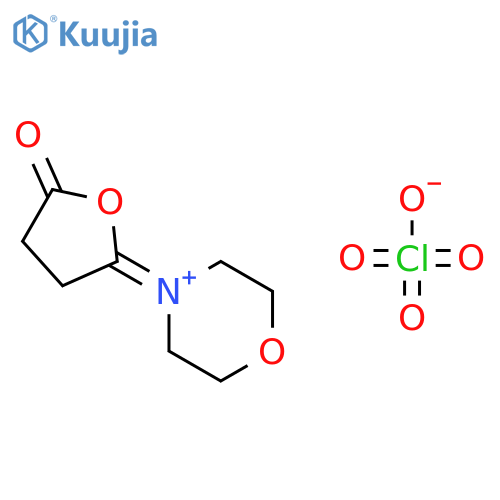 Morpholinium, 4-(dihydro-5-oxo-2(3H)-furanylidene)-, perchlorate structure