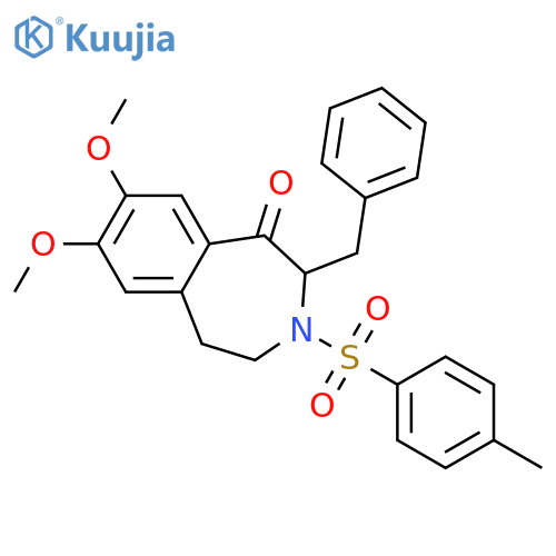 1H-3-Benzazepin-1-one,2,3,4,5-tetrahydro-7,8-dimethoxy-3-[(4-methylphenyl)sulfonyl]-2-(phenylmethyl)- structure