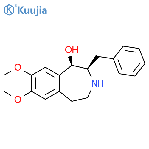 1H-3-Benzazepin-1-ol, 2,3,4,5-tetrahydro-7,8-dimethoxy-2-(phenylmethyl)-, cis- (9CI) structure