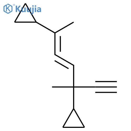 Cyclopropane, 1,1'-(4-ethynyl-1,4-dimethyl-1,2-butadiene-1,4-diyl)bis- structure