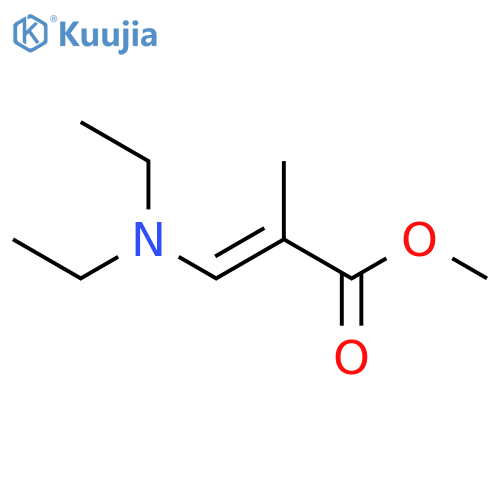 2-Propenoic acid, 3-(diethylamino)-2-methyl-, methyl ester, (E)- structure