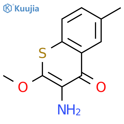 4H-1-Benzothiopyran-4-one, 3-amino-2-methoxy-6-methyl- structure