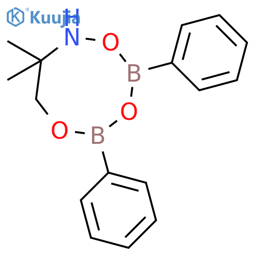 6H-1,3,5,6,2,4-Trioxazadiborocine, dihydro-7,7-dimethyl-2,4-diphenyl- structure