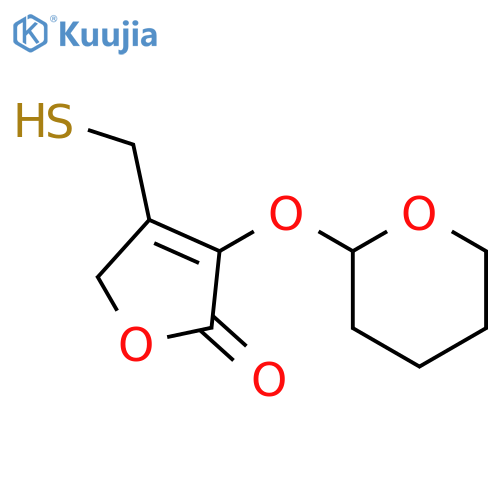 2(5H)-Furanone, 4-(mercaptomethyl)-3-[(tetrahydro-2H-pyran-2-yl)oxy]- structure