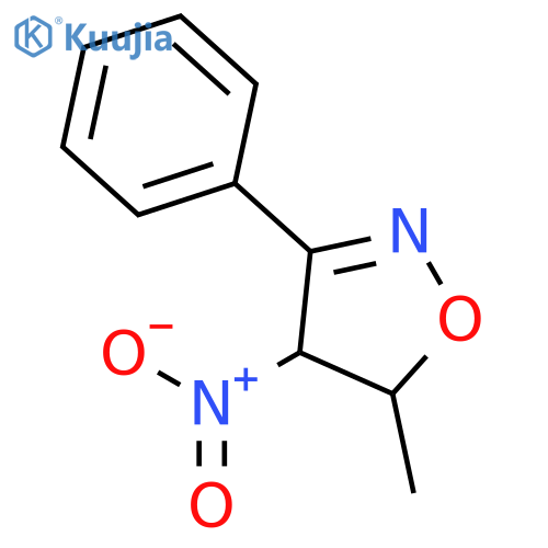 Isoxazole, 4,5-dihydro-5-methyl-4-nitro-3-phenyl-, trans- structure