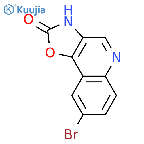 8-bromo-3H-oxazolo[4,5-c]quinolin-2-one structure