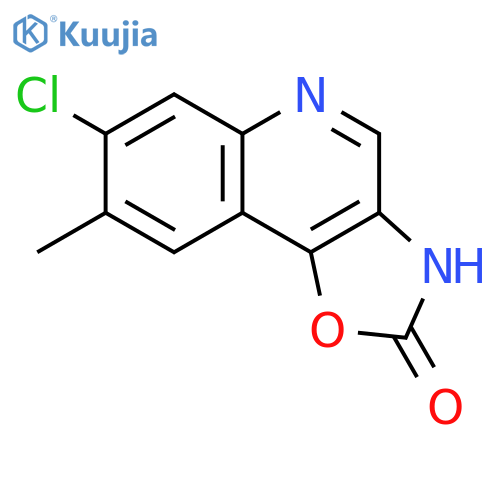 Oxazolo[4,5-c]quinolin-2(3H)-one, 7-chloro-8-methyl- structure