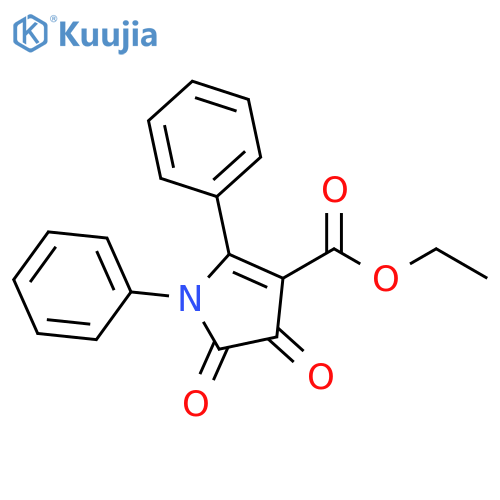 1H-Pyrrole-3-carboxylic acid, 4,5-dihydro-4,5-dioxo-1,2-diphenyl-, ethyl ester structure