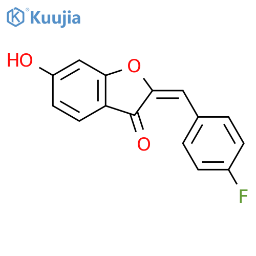 3(2H)-Benzofuranone, 2-[(4-fluorophenyl)methylene]-6-hydroxy- structure