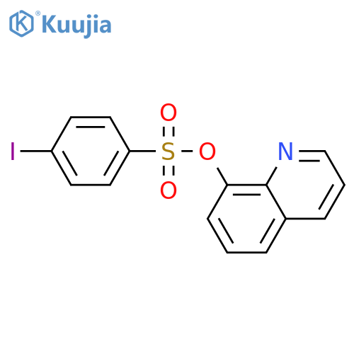 Benzenesulfonic acid, 4-iodo-, 8-quinolinyl ester structure