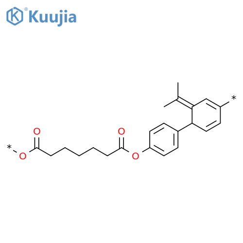 POLY[OXY(1,7-DIOXO-1,7-HEPTANEDIYL)OXY-1,4-PHENYLENE(1-METHYLETHYLIDENE)-1,4-PHENYLENE] structure