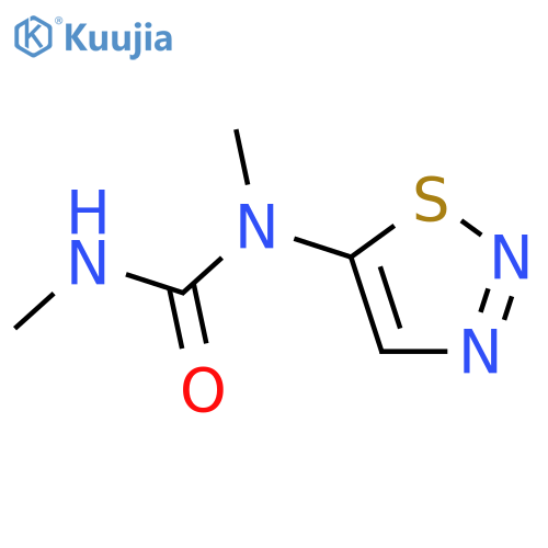 Urea, N,N'-dimethyl-N-1,2,3-thiadiazol-5-yl- structure