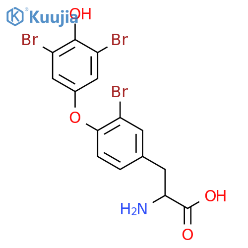 Tyrosine, 3-bromo-O-(3,5-dibromo-4-hydroxyphenyl)- structure